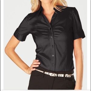 Black button down blouse